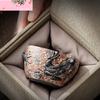 120 мл керамическая чашка ручной работы с рисунком дракона, чашка Rock Mine Master, золотая, с указателем, персональная чайная посуда Nowl Jianzhan, подарочная коробка