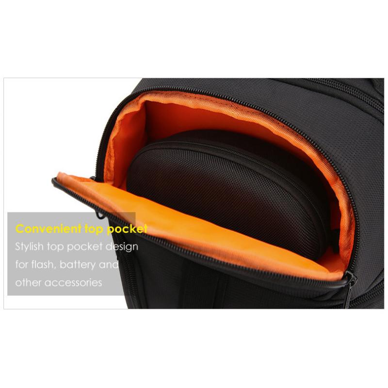 JINNUOLANG Professional Digital SLR Camera Backpack Large Photography Bag Tripod Holder Waterproof Rain Cover Outdoor Hiking