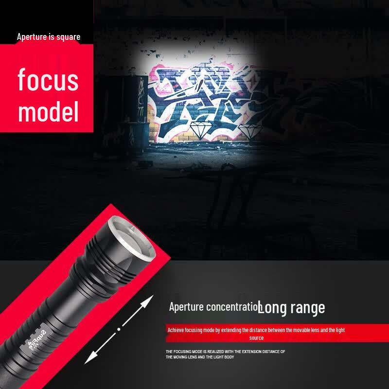 SupFire F11-T Zoomable Rechargeable LED Flashlight