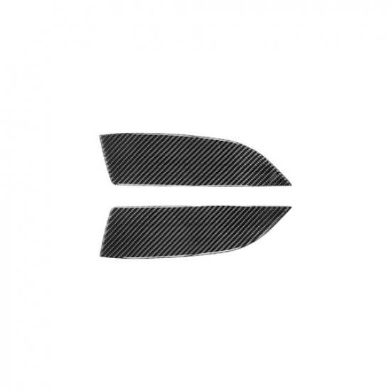 Carbon Fiber Rear Door Armrest Panel Cover Sticker For Subaru BRZ Toyota 86 17+