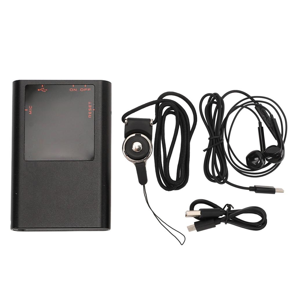 Диктофон с функцией шумоподавления AI, записывающее устройство с памятью на 750 часов, активируемое голосом