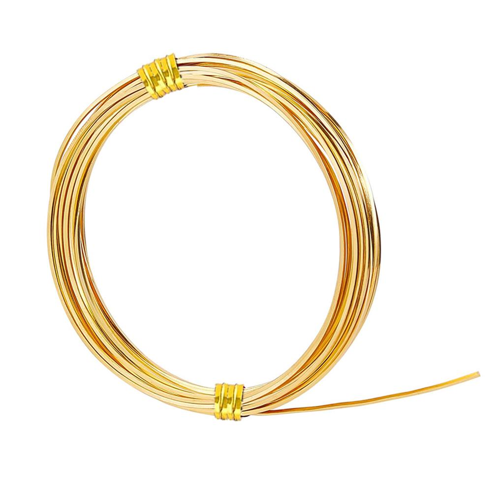 0.6mm,0.8mm,1.0mm 6M Square Copper Wire Half Hard Yellow Brass Wire for Jewelry Beading Craft Work