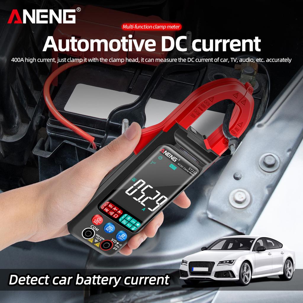 ANENG ST212 Токовые клещи Интеллектуальные цифровые клещи-мультиметр 6000 отсчетов Интеллектуальный вольтметр переменного и постоянного тока
