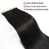 100% Натуральные Волосы Реми Прямые Ленточные Накладные Пряди Skin Weft Натуральные Гладкие Высокое Качество Для Салонного Использования