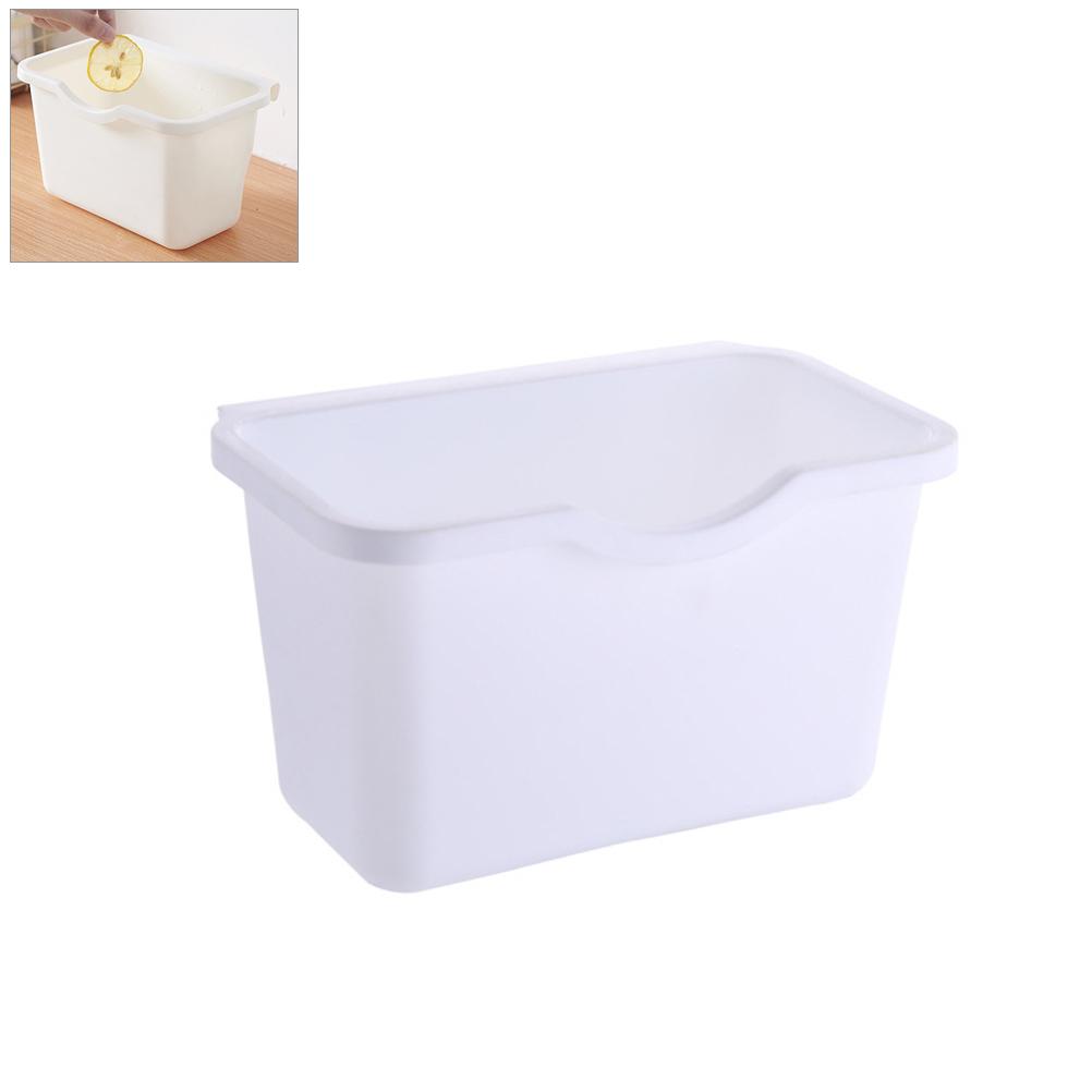 Пластиковая корзина на двери кухонного шкафа, подвесной мусорный бак, мусорное ведро, коробка для мусора