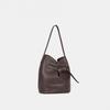 "Lock Lock" Bucket Bag Super Large Top Layer Cowhide Single Shoulder Underarm
