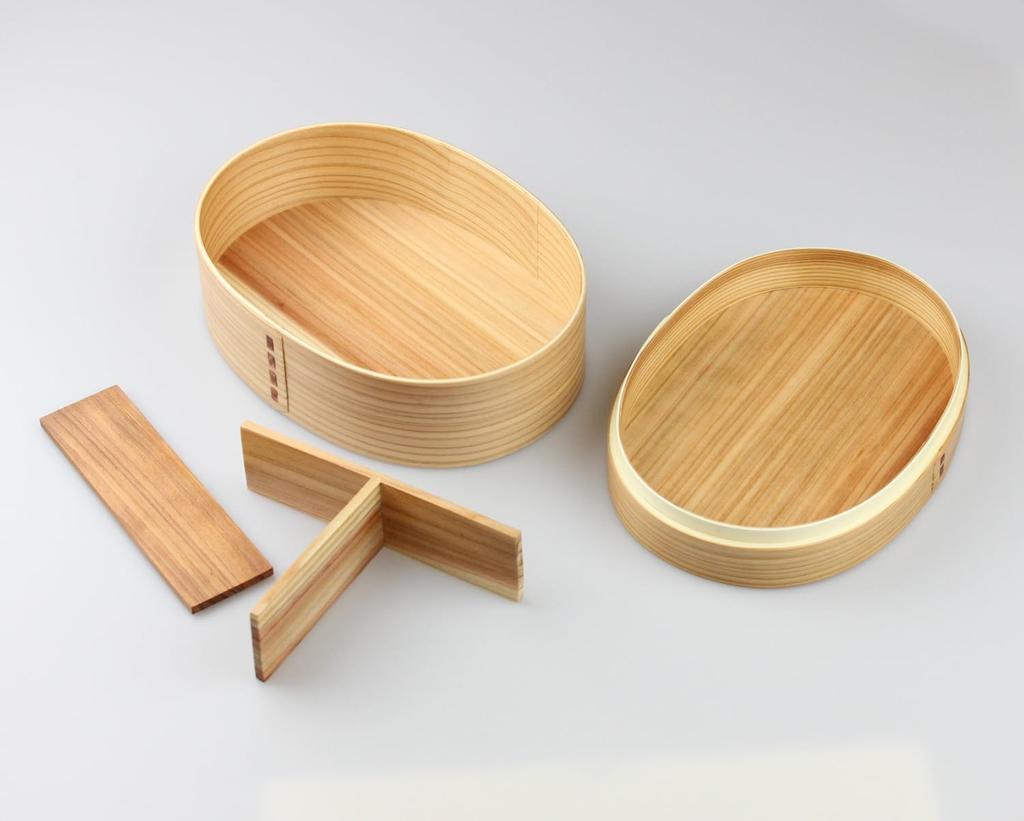 Fujishiro Kogei Magewappa Овальная коробка для бенто Cat с японской отделкой (900мл (натуральный) Кошка)