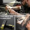 Pocket Keychain Flashlight USB-C Rechargeable Torch W/ Main Beam & COB Side Light Tail Magnet Torch for Outdoor EDC & Emergency