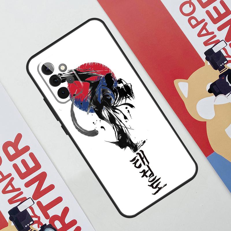 Кейс для Samsung Galaxy A34 A54 A14 A56 A36 A16 A06 A13 A53 A12 A22 A32 A52 A35 A17 A15 A55 с принтом Кунгфу Таэквондо