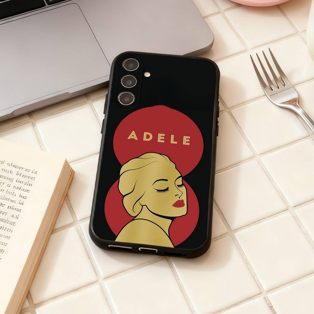 Чехол для телефона Singer A-Adele для Samsung Galaxy A73, A72, A71, A70, A53, A52, A51, Другие Мягкий черный корпус