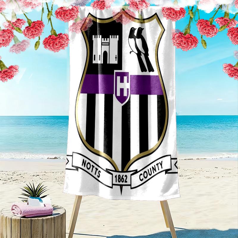 Notts County Towel, Large Soft Quick Dry Towel for Beach Camping Swimming