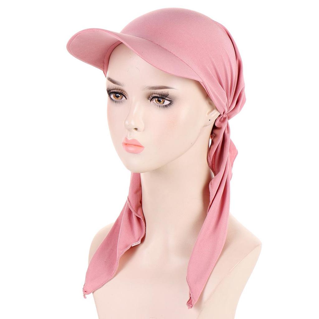Curved Multicolor Muslim Hijab Baseball Cap