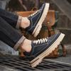 Модные мужские кроссовки Sheos, новые мужские кроссовки на толстой подошве, модные роскошные кожаные повседневные рабочие кроссовки для мотоциклистов 2024