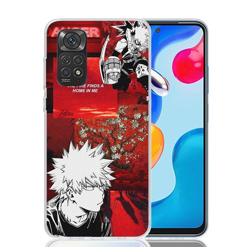 My Hero MHA Bakugou Katsuki Phone Case For Xiaomi Redmi Note 15 14 13 12S 12 Pro Plus 11S 11E 11 11T 10S 10 Art Soft Pattern Cov