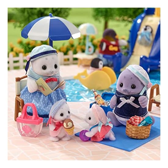 EPOCH Sylvanian Families Doll [ Seal Family ] FS-51 ST Mark Certified Ages 3 and up Toy Dollhouse