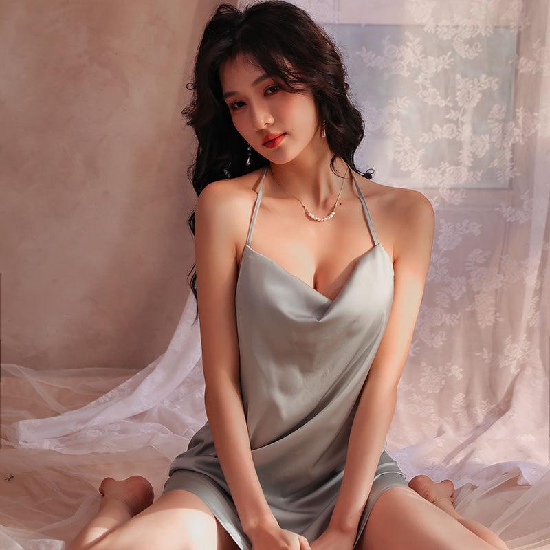 Сексуальное нижнее белье с жемчужными подвязками, сексуальное чистое желание, маленькая грудь, сексуальное искушение, одежда без ограничений