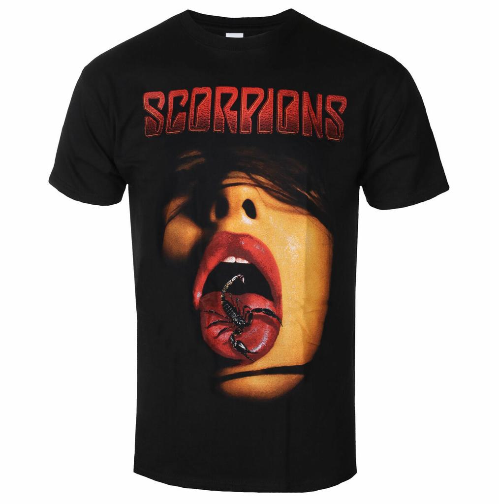 Rare Scorpions Graphic Cotton T-shirt Unisex Summer Short Sleeve Fashion Brand Tee Luxury Casual Vintage Tees