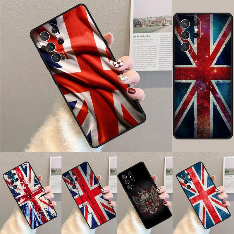 Флаг Соединенного Королевства UK чехол для телефона Чехол для Samsung Galaxy S24 S25 Ultra S21 S22 Ultra S10E Note 10 Plus Note 20 FE S23