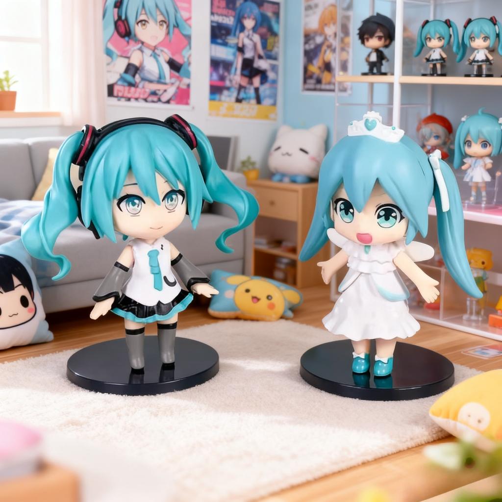 Нетоксичная Новая Серия Hatsune Miku Q Edition Первое Поколение Слепой Ящик Серия Ручной Работы Подарок на День Рождения Отаку Коллекция