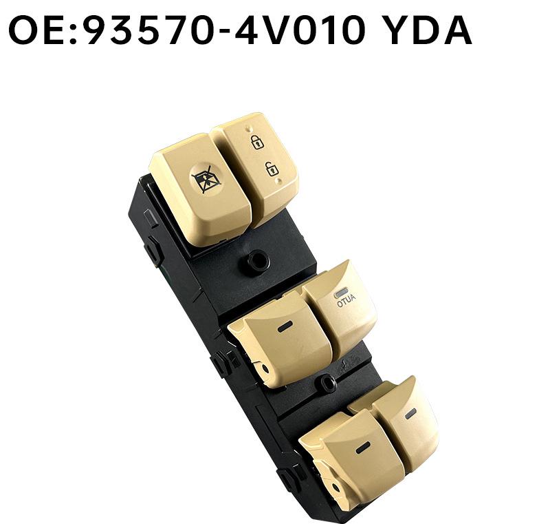Beige Driver's Side Window Lifter Switch for Hyundai Elantra