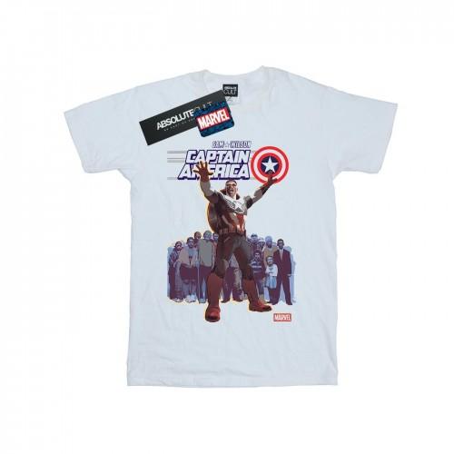 Marvel Mens Captain America Sam Wilson Cover T-Shirt