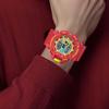Casio Мужские часы с двойным дисплеем (жидкокристаллический/аналоговый) Серия Красные GA-400CM-4A GA-400CM-4A