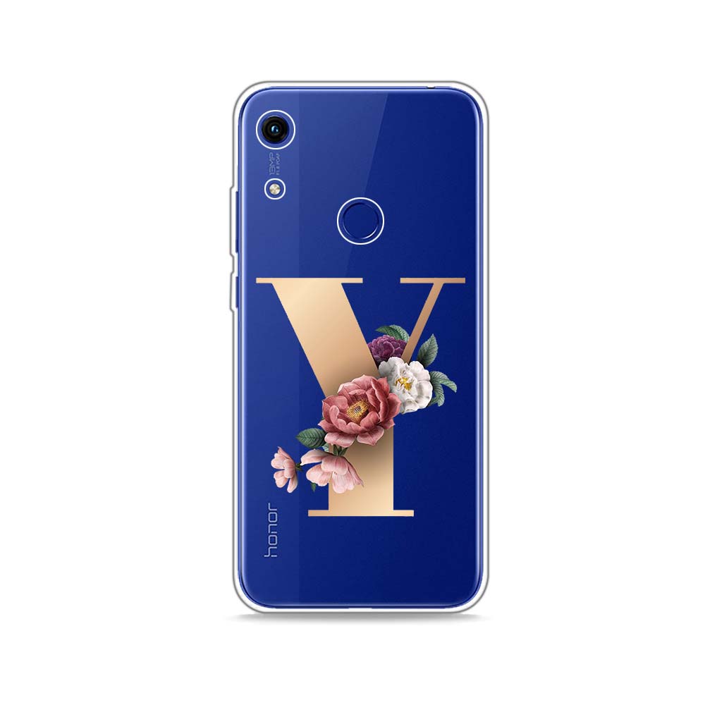 Силиконовый чехол с буквами алфавита и цветами Z для Honor 10X 9X 8X MAX 20 10 9 8 8A 8C 8S Prime 7A Pro Lite, мягкий чехол для телефона