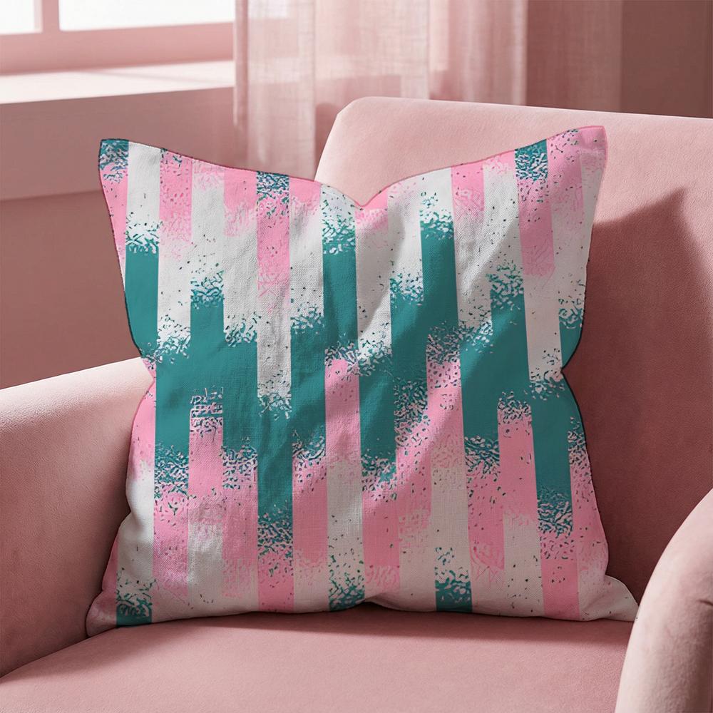 Stripes intersecting Cushion Cover MultiScene Pillow Cover for Home  Car  Reversible Soft  Durable for Daily Use