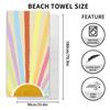 New, Double-sided Velvet Beach Towel Quick-drying Sports Towel Printed Bath Towel