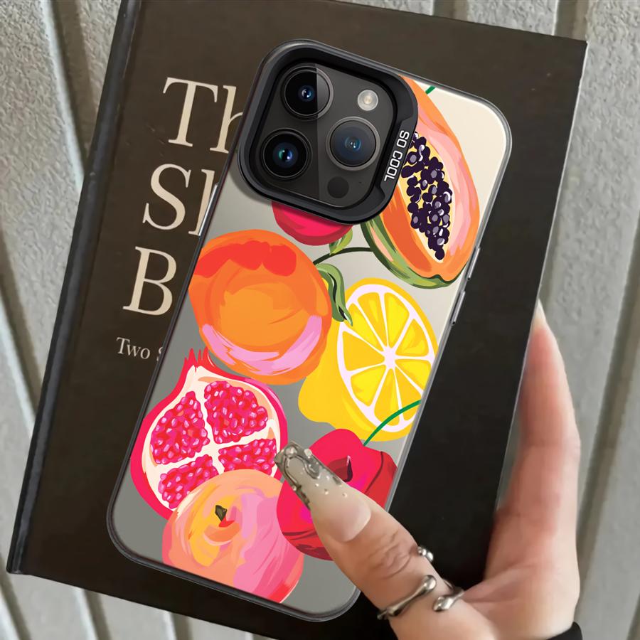Back Phone Cover Case for iPhone 17 Pro Max 15 Plus 11 16 12 XS XR Air 14 13 Pro Delicious Fruits