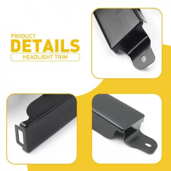 Front Headlight Lamp Filler Molding Trim Panel Kit 06-09 for Toyota 4Runner USA