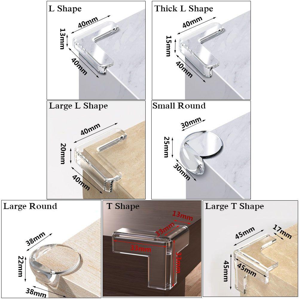 Silicon Safety Desk Edge Protection Anticollision Strip Corner Guards Table Corner Protector