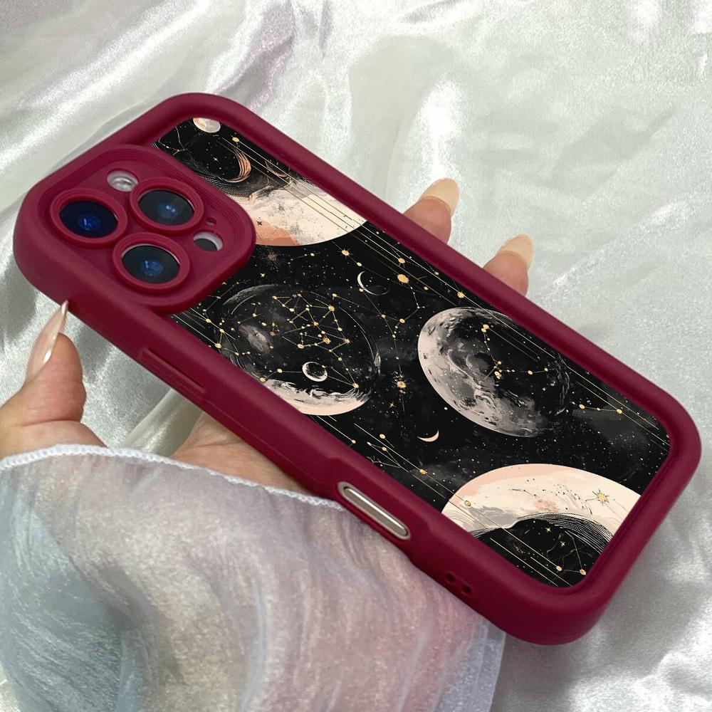 JT22 Астрологический для знаков зодиака Чехол для для iPhone 17 Pro Max Samsung S26 Ultra A17 A26 A07 Xiaomi 15T Redmi Note 14 Pro Plus Мягкий ТПУ Чехол