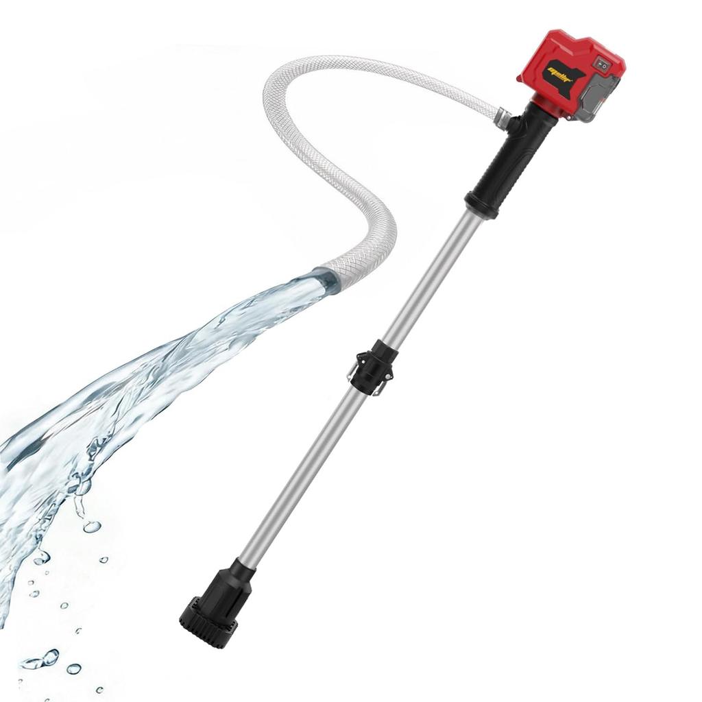 Cordless Stick Water Transfer Pump Compatible with Milwaukee 18V Battery Brushless Deep Well Pump for Pool Garden Pond(Tool Only