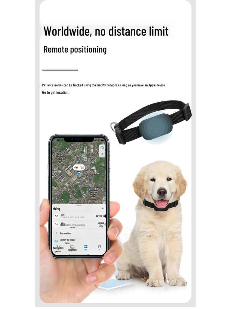 Pet Collar AirTag Replacement: Silicone Anti-Lost Case for Dogs and Cats