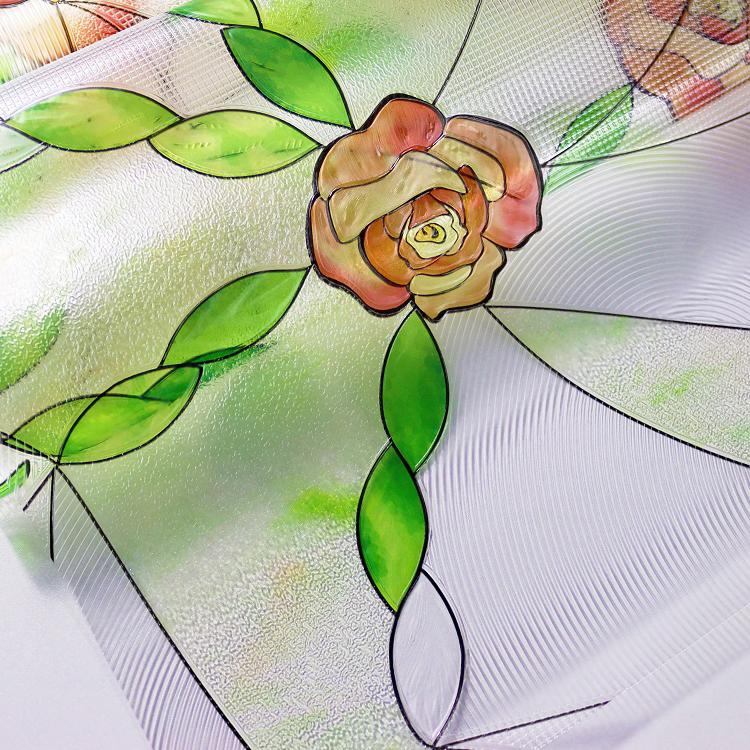 Пленка для окон, защитная пленка для окон, матовая пленка для стекла, без клея, статическая пленка для стекла, анти-УФ-наклейка для окна в ванной комнате, спальне