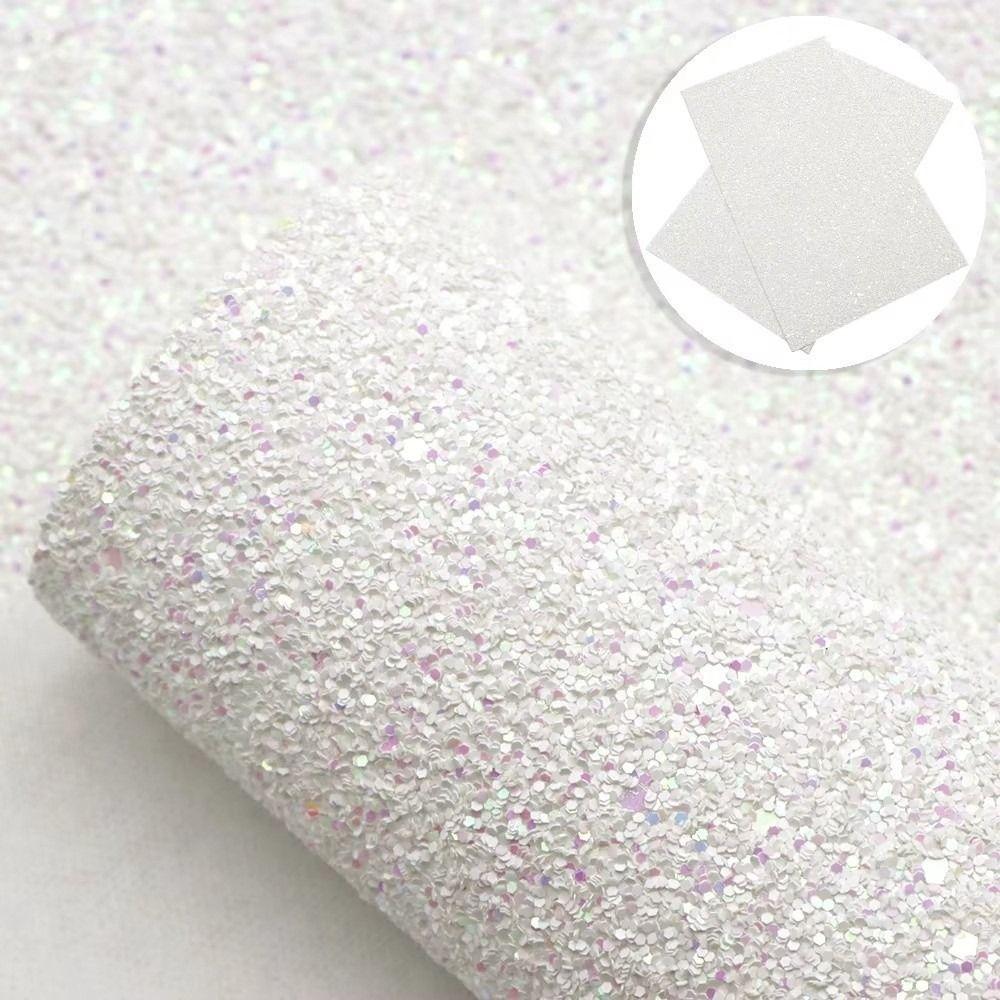 Chunky Glitter Artificial Leather Fabric Colorful Glitter Faux Leather  DIY Hairbow Accessories
