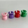 Easy to Wear Crochet Finger Protectors Plastic Elastic Comfortable for Yarn Work with Reinforced Bottom