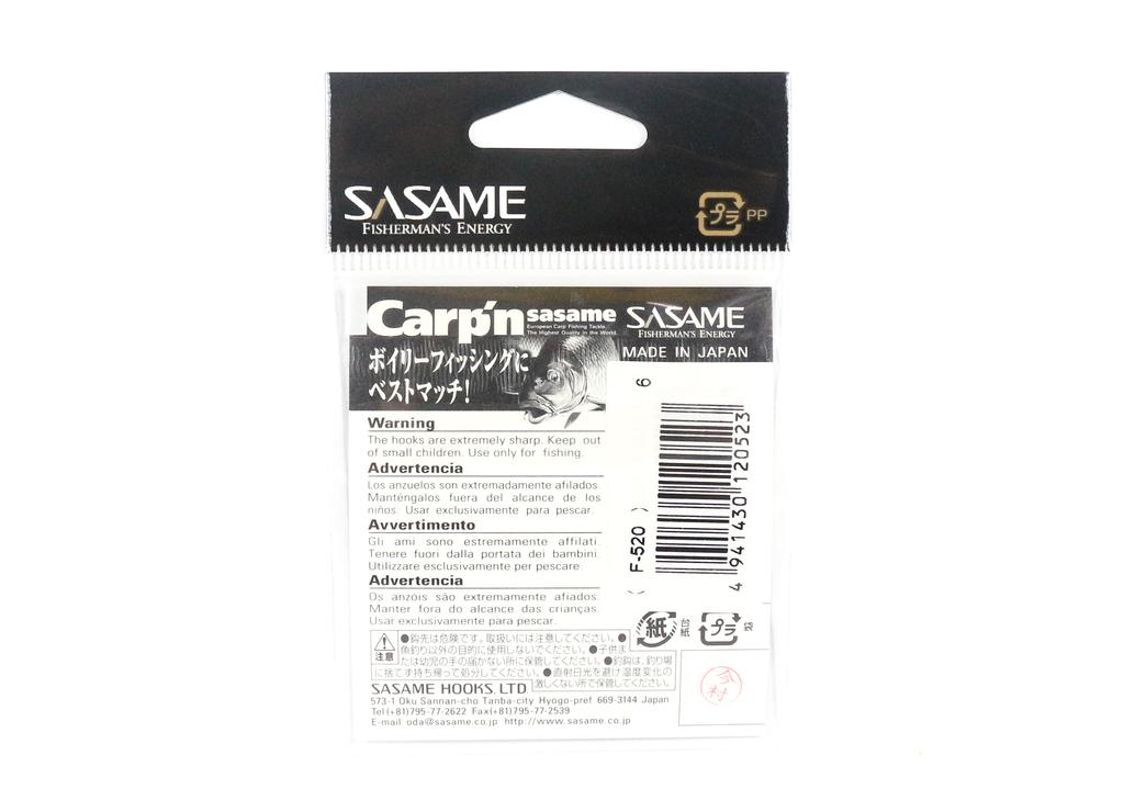 Sasame F-520 Thinner's Barbless Bait Hook Size 1 (0493)