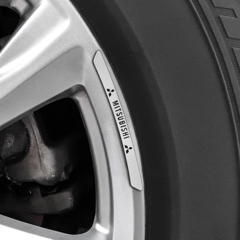 Алюминиевые наклейки с логотипом автомобиля Декор ступицы колеса автомобиля Для Mitsubishi Lancer 9 10 Outlander 3 Pajero ASX L200 Xpander Colt RalliArt