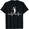 Tennis Player Heartbeat T Shirt Gift Fitness T Shirts Popular Cotton Men's Tops T Shirt Fitness