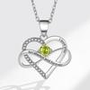 Fashionable Zircon Heart Large 8 I Love You Letter Necklace Women's Versatile Jewelry