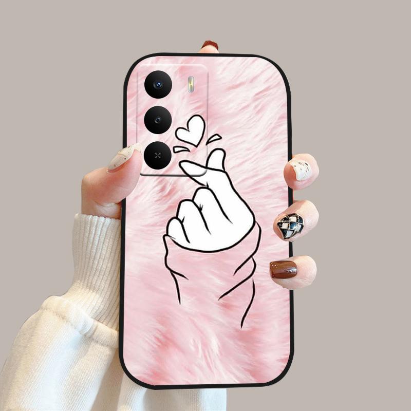 Чехол для Realme V60 Pro V 60 Pro Силиконовый Мягкий ТПУ Бампер Чехол для Телефона Для Realme 14x 5G Модный Милый Мультяшный Защитный Fundas