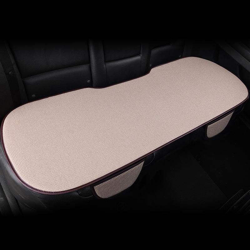 Чехол на подушку сиденья автомобиля, всесезонный, универсальный, льняной, противоскользящий, дышащий, внутренняя подушка для мужчин и женщин, передняя и задняя подушка для спинки сиденья автомобиля