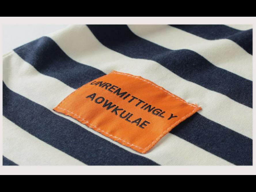 Летние корейские полосатые футболки с коротким рукавом для мальчиков