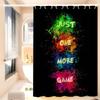 Gaming Poster Just One More Game Retro Shower Curtains 180cm Polyester Modern Style Bathroom Curtain With Hooks Shower Curtain