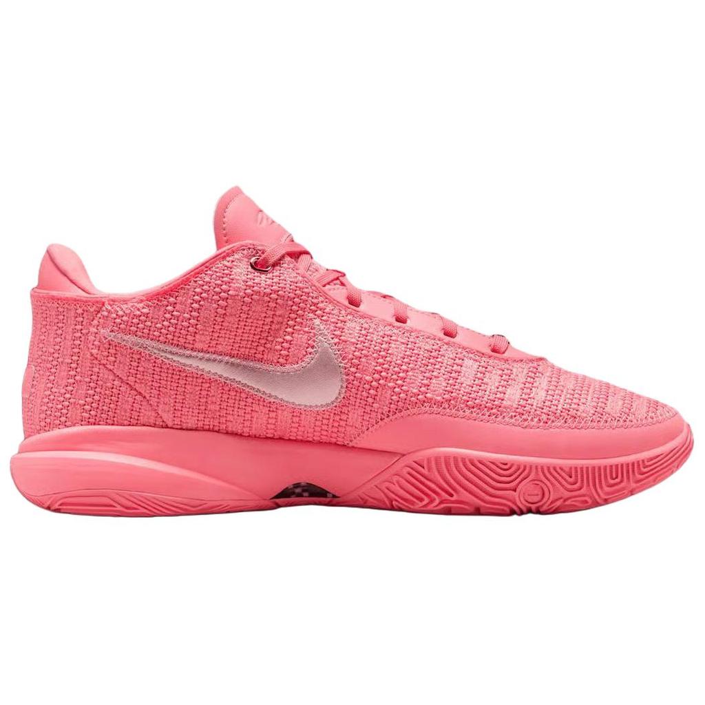 Nike LeBron 20 Pink Diamond Унисекс Кроссовки Розовый-Взгляд Металлик-Серебристый DJ5423-600