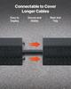 Drop Over Cable Cover, 7,938 kg/Axle Load Capacity, Heavy Duty Cable Hose Protector Ramp, Floor Cord Cover, for High Walking Traffic Areas, Indoor,