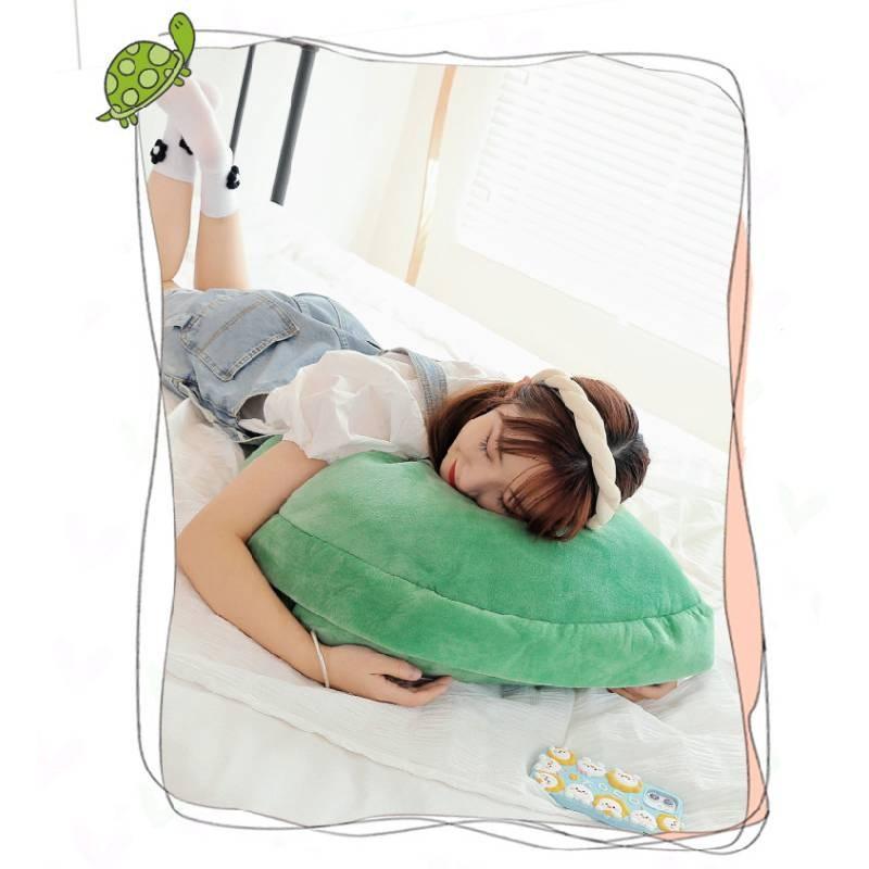 Wearable Shell Turtle Plush Toy Cartoon Stuffed Doll Sofa Cushion Kids Gift