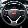 WDM2 Car Steering Wheel Emblem Badge Sticker for HONDA Jazz Fit Accord Civic CRV Odyssey City Jade Insight Elysion CRZ Accessories